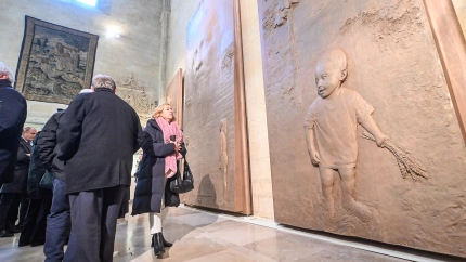Inauguración de las nuevas puertas para la Catedral de Burgos de Antonio López