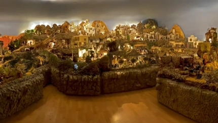 Belén de la iglesia de Santa Cruz en Oleiros (A Coruña)