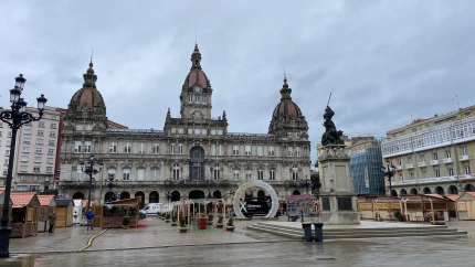 Mercadillo de Navidad en María Pita (A Coruña)