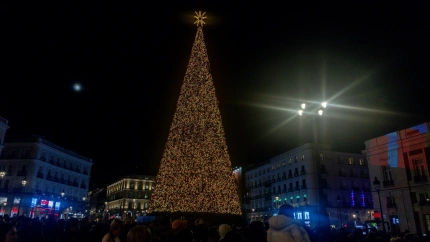 Luces de navidad, a 3 de diciembre de 2025, en Madrid