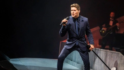 Michael Bublé en una de sus interpretaciones