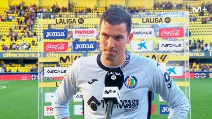 David Soria 'estalla' contra el arbitraje tras la expulsión a Milla ante el Villarreal