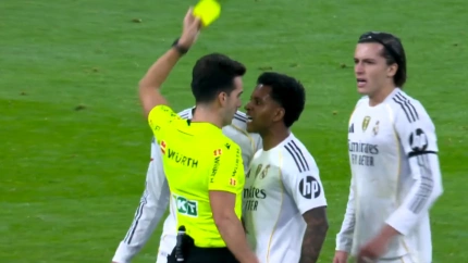 Tarjeta amarilla a Rodrygo en el Real Madrid - Celta