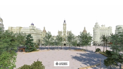 Así será la nueva plaza del Ayuntamiento de Valencia