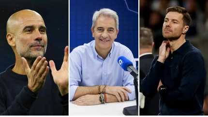 Guardiola, Manolo Lama y Xabi Alonso