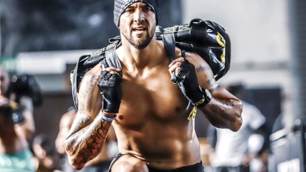 Lucas "Pela" Aveldaño en un entrenamiento