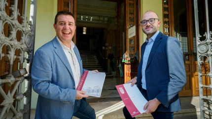 Foto del presidente y del vicepresidente Ia Diputación