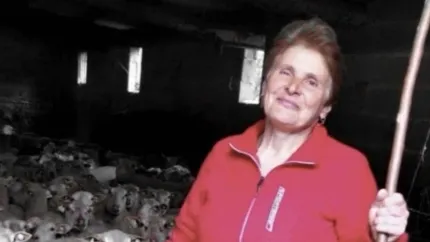 Elvira atiende casi 200 ovejas en Ourense