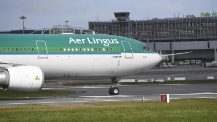 Avión de la compañía Aer Lingus, en el aeropuerto de Dublín
