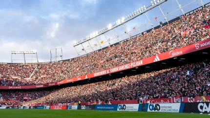 Las gradas del Sánchez Pizjuán repletas durante el Sevilla - Betis