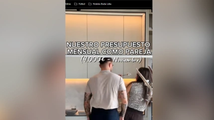 Nati y su pareja, en el vídeo