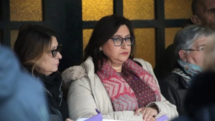 La senadora socialista en una imagen de archivo durante su participación en la concentración del 25N en contra de la violencia de género