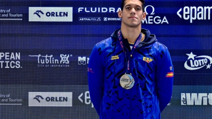 Hugo González de Oliveira tras el Oro en Lublin (Polonia)