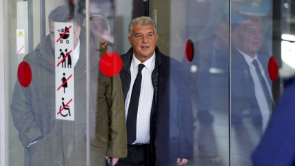 Joan Laporta ha estado declarando en los juzgados este viernes por el Caso Negreira.