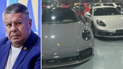 En una mansión han descubierto una enorme colección de coches de lujo atribuidos al Chiqui Tapia.