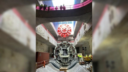 Montaje de la tuneladora Mayrit