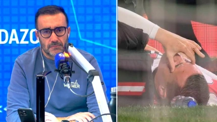 Juanma Castaño y Jorge de Frutos, lesionado en Vallecas frente al Betis