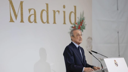 El presidente del Real Madrid, Florentino Pérez