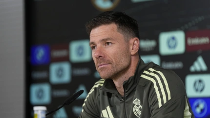 Xabi Alonso, en rueda de prensa