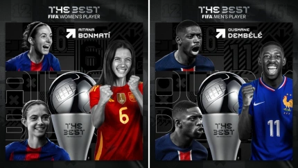 Aitana Bonmatí y Ousmane Dembelé ganan el premio The Best