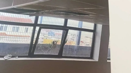 Techos caídos de parte del CADI Las Longueras