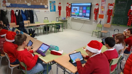 Niños y niñas del CEIP Don Quijote de Ciudad Real