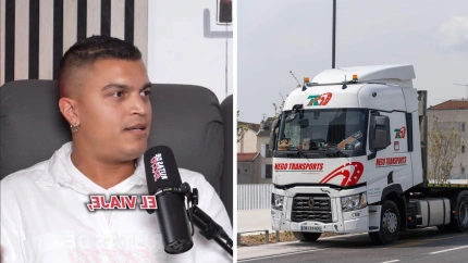 Camionero en un fragmento de la entrevista