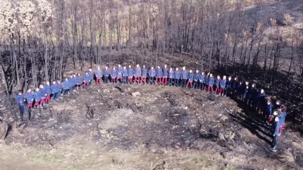 Alumnos del Colegio Leonés en Carrocera