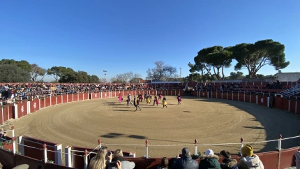 Paseíllo en una edición pasada del Certamen de Escuelas Taurinas en El Batán