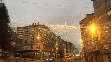 La iluminación navideña en Ourense