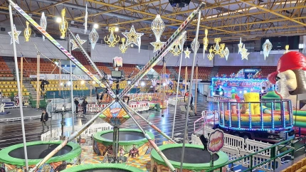 Las atracciones ya están instaladas en el Pazo Paco Paz