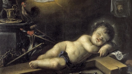 La Navidad más allá del pesebre: el misterio que une la cuna y la cruz en un óleo de 1681