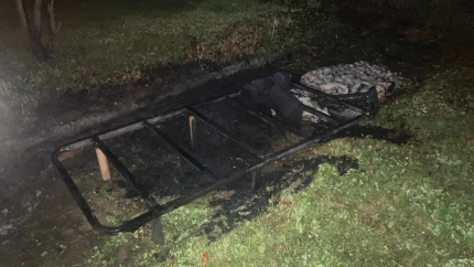 El metálico tras ser retirado de la vivienda