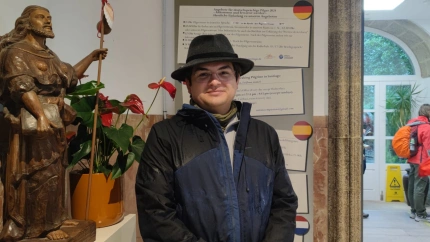 José Luis es de Mexico y arrancó la peregrinación desde Oporto