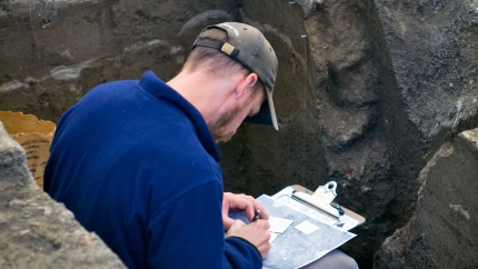 Fotografía recurso de arqueólogo