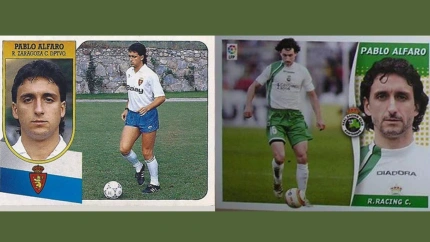 Montaje Pablo Alfaro Zaragoza y Racing cromos