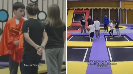 Capturas de pantalla del momento entre estos niños en un parque de Sevilla