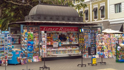 R1CWA3 Newsagent kiosk,Las Palmas de Gran Canaria, Canary Islands, Spain