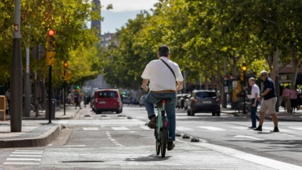 Imagen del carril bici de La Almozara