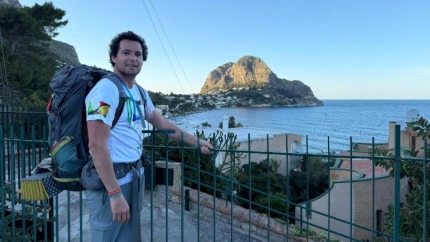 Adrián Ruiz Pelayo, peregrino de esperanza, en su viaje por Italia