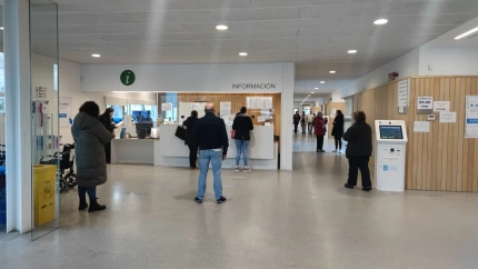 Interior del centro de salud de Milladoiro