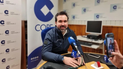 Antonio Ameijide, en los estudios de Cope Lugo
