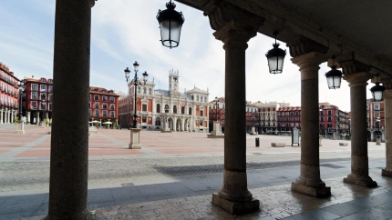 La Plaza Mayor y el Ayuntamiento de Valladolid