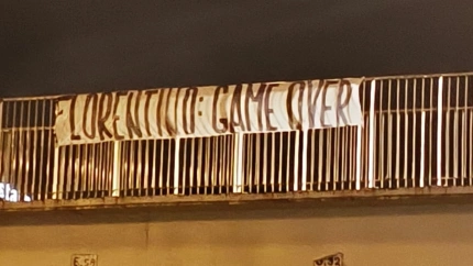 Pancartas contra Florentino Pérez 4