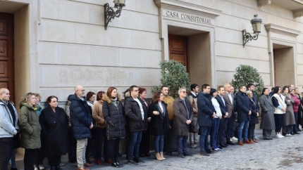 Minuto de silencio en Tudela