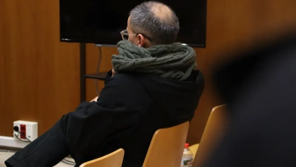 El acusado en la sala de vistas