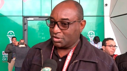 Mohamed Soumaré, especialista de fútbol de Mali, en la Copa África