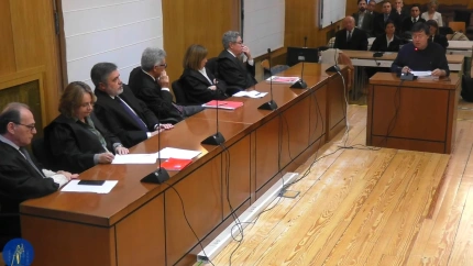 Rafael Delgado en su alegato final en el juicio de la trama eólica que hoy ha quedado visto para sentencia en Valladolid