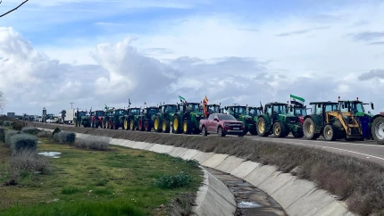 Tractorada en Extremadura, el viernes 16
