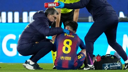 El canario se perderá el próximo mes de competición por una lesión muscular.